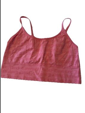 Juicy Couture Coral Pink Logo sports bra size 3X
